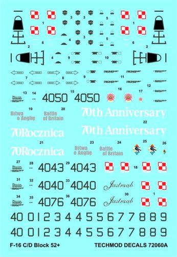 Go to product TECHMOD 72060 - 1:72 F-16C/D