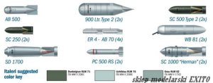 ITALERI 26102 - 1:72 WW II German aircraft weapons - set 2