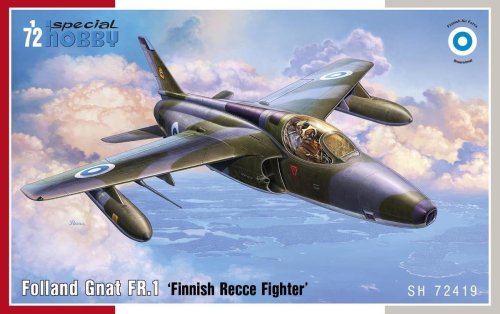 Go to product SPECIAL HOBBY 72419 - 1:72 Folland Gnat FR.1 Finnish Recce Fighter