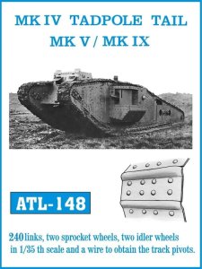 Friulmodel ATL-148 - 1:35 Mark IV Tadpole Tail MK V / MK IX metal tracks