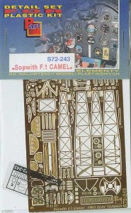 PART S72243 - 1:72 Sopwith F.1 Camel (two seat trainer)