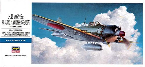 Go to product HASEGAWA D23 - 1:72 Mitsubishi A6M5c Zero (Zeke) Type 52 Hei
