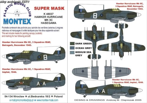 Go to product MONTEX K48037 - 1:48 Hawker Hurricane Mk.IIC