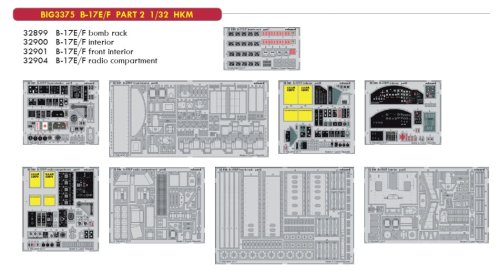 Go to product EDUARD BIG3375 - 1:32 Boeing B-17E/F  Part 2