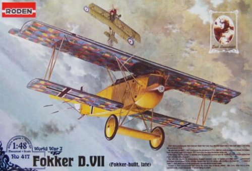 Go to product RODEN 417 - 1:48 Fokker D.VII F late