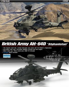ACADEMY 12537 - 1:72 British Army AH-64 Afghanistan