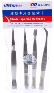 U-STAR UA90016 - Tweezers Kit 4 in 1