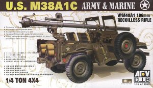 AFV CLUB 35S19 - 1:35 M38A1C 1/4T 106mm Rec.Rifle