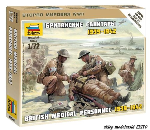 Go to product ZVEZDA 6228 - 1:72 British Medic Team 1939-1942