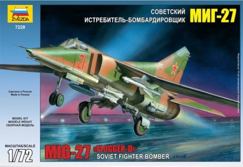 Go to product ZVEZDA 7228 - 1:72 MiG-27 Flogger D