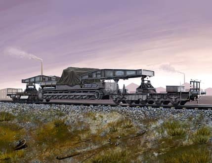 Go to product HOBBY BOSS 82906 - 1:72 German Rail Transporter for Karl-Gerat
