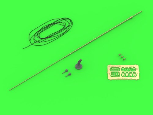 Go to product MASTER GM-35-014 - 1:35 Antenna Comrod VHF3088VM for KTO Rosomak tilted base