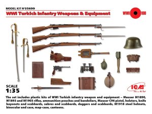 ICM 35699 - 1:35 WWI Turkich Infantry Weapons & Equipment