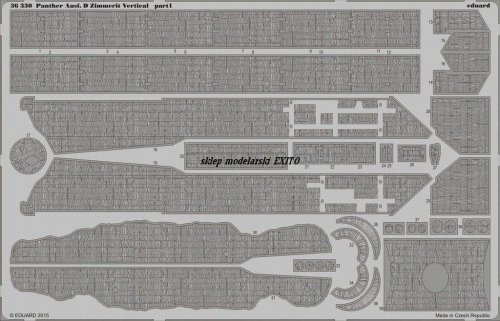 Go to product Eduard 36330 - 1:35 Panther Ausf. D Zimmerit Vertical