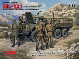 ICM 35516 - 1:35 ZiL-131 Soviet Truck with Soviet Motorized Rifles