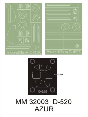 Go to product MONTEX MM32003 - 1:32 Dewoitine D.520