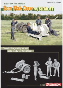 DRAGON 6368 - 1:35 2cm Flak Crew w/Sd.Ah.51