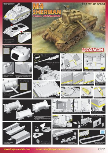 Go to product DRAGON 6511 - 1:35 M4 Sherman 75mm Normandy
