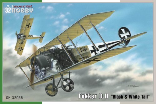Go to product SPECIAL HOBBY 32065 - 1:32 Fokker D. II Black & White Tail