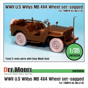 DEF MODEL DW30004 - 1:35 WWII U.S Willys MB Wheel set