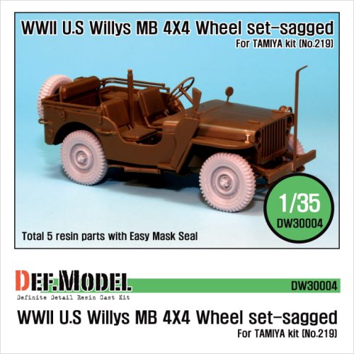 Go to product DEF MODEL DW30004 - 1:35 WWII U.S Willys MB Wheel set