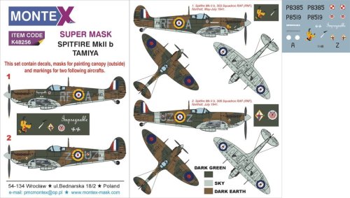 Go to product MONTEX K48256 - 1:48 Spitfire Mk.II b