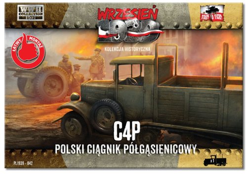 Go to product FIRST TO FIGHT 042 - September 1939 - 1:72 C4P Polish half-track tractor