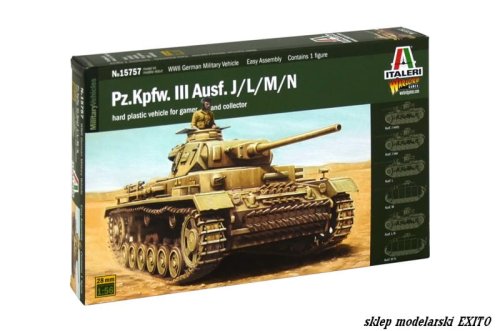 Go to product ITALERI 15757 - 1:56 Pz.Kpfw.III Ausf. J/L/M/N