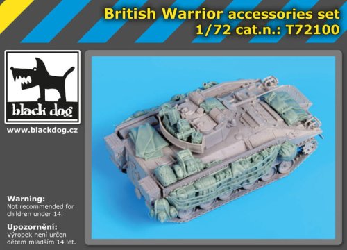 Go to product BLACK DOG T72100 - 1:72 British Warrior accessories set