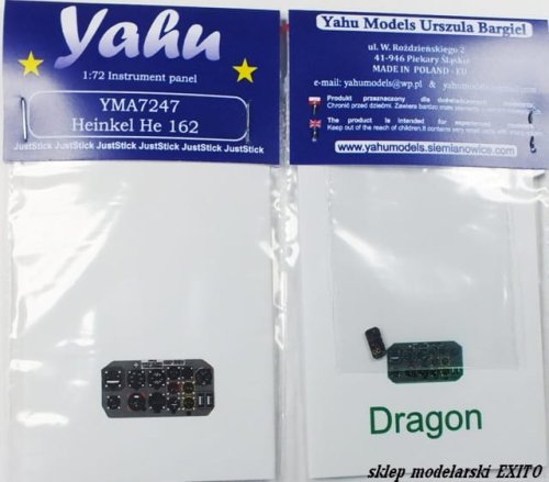 Go to product YAHU YMA7247 - 1:72 Heinkel He-162 - Instrument Panel