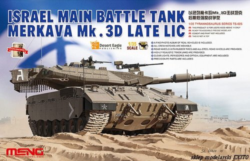 Go to product MENG MODEL TS025 - 1:35 Israel Main Battle Tank Merkava Mk.3D Late LIC
