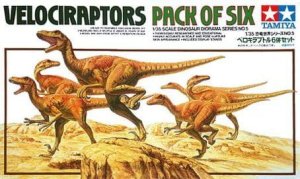 TAMIYA 60105 - 1:35 Velociraptors - Pack of Six
