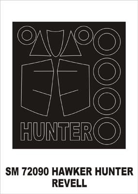 Go to product MONTEX SM72090 - 1:72 Hawker Hunter F6
