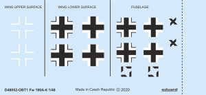 EDUARD D48052 - 1:48 Fw 190A-6 national insignia