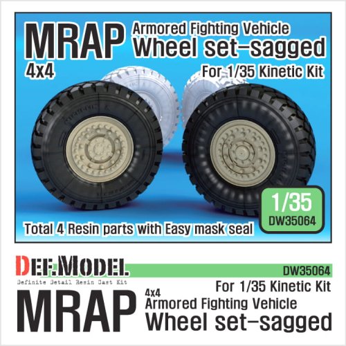 Go to product DEF MODEL DW35064 - 1:35 MRAP Sagged Wheel set