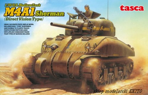 Go to product ASUKA (TASCA) 35025 - 1:35 U.S. Medium Tank M4A1 Sherman (Direct Vision Type)