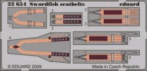 EDUARD 32654 - 1:32 Swordfish seatbelts