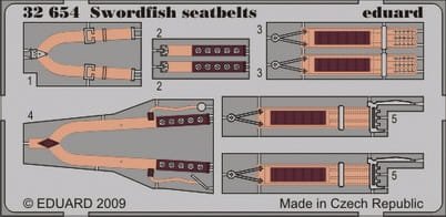 Go to product EDUARD 32654 - 1:32 Swordfish seatbelts