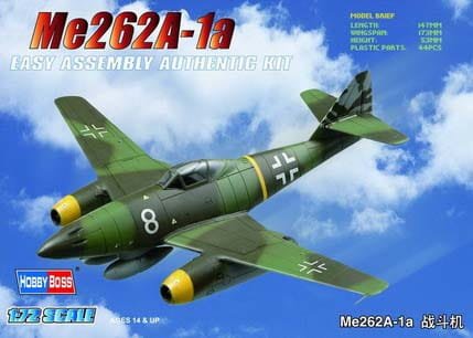 Go to product HOBBY BOSS 80249 - 1:72 Germany Me262A-2a Fighter
