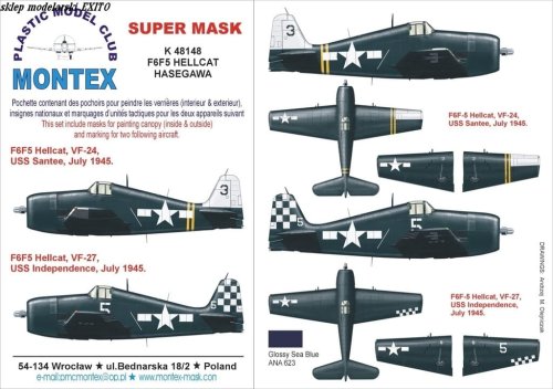 Go to product MONTEX K48148 - 1:48 F6F-5 Hellcat
