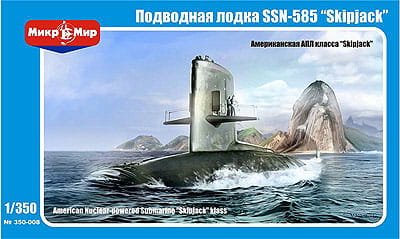 Go to product MIKROMIR 350008 - 1:350 American nuclear Submarine Skipjack class