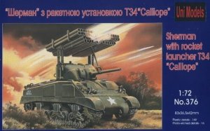 UNIMODELS 376 - 1:72 Sherman with rocket launcher T34 Calliope