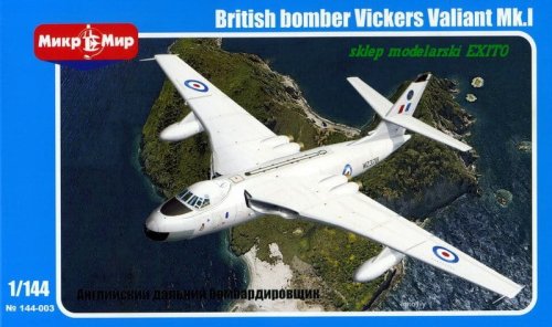 Go to product MIKROMIR 144003 - 1:144 British Bomber Vickers Valiant Mk.I