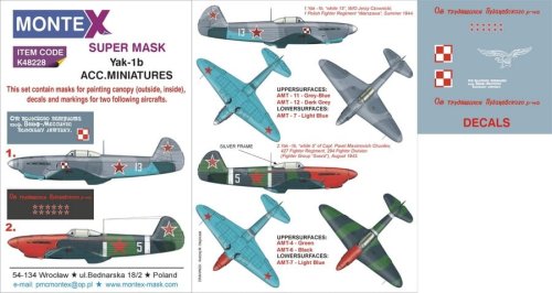 Go to product MONTEX K48228 - 1:48 Yak-1b (Jak-1b)