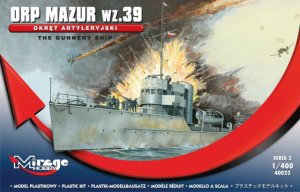 MIRAGE 40022 - 1:400 ORP Mazur wz. 39 - Okręt artyleryjski