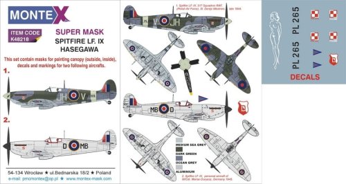 Go to product MONTEX K48218 - 1:48 Spitfire Mk.IX