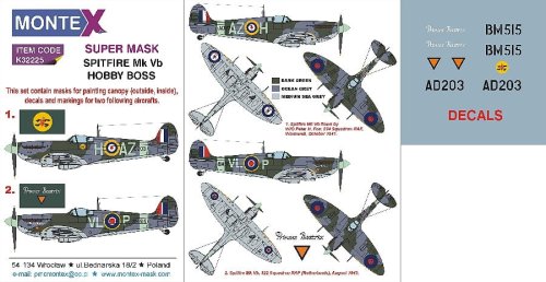 Go to product MONTEX K32225 - 1:32 Spitfire Mk.Vb
