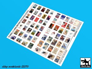 BLACK DOG P72003 - 1:72 WW II British Propaganda posters (68 posters)