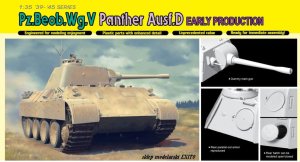 DRAGON 6813 - 1:35 Pz.Beob.Wg.V Panther Ausf.D Early Production