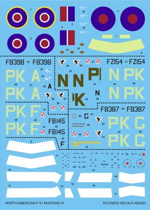 Go to product TECHMOD 48002 - 1:48 P-51 Mustang III